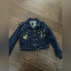 Parasuco women’s Denim Jacket with (Camouflage Details)